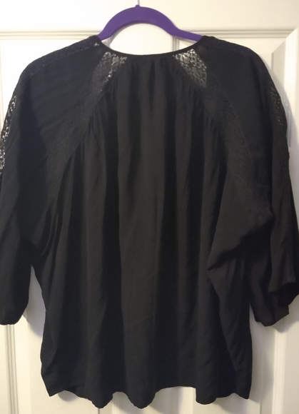 Express Kimono/Cardigan Style Short-sleeved Blouse - Picture 5 of 6